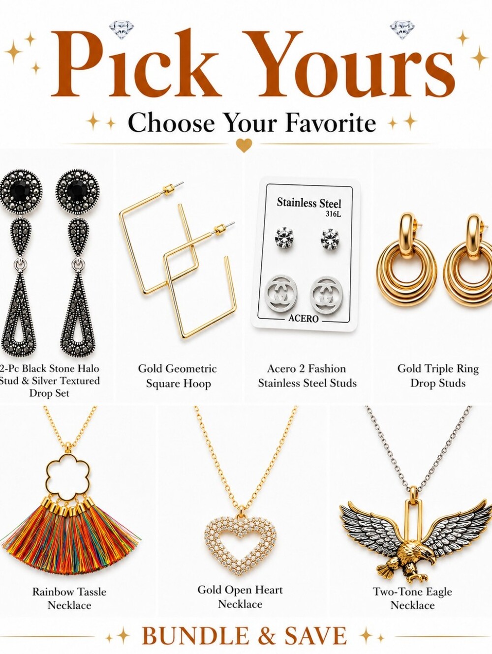 💎 PICK YOURS! New Earrings Or Necklace 💎